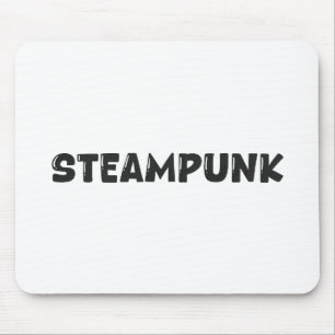 Steampunk Vintage Art – Typografie-Mauspad Mousepad