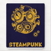 Steampunk Vintage Art V2 – Vertikales Mauspad (Vorne)