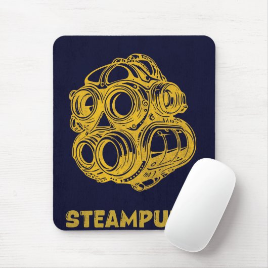 Steampunk Vintage Art – Vertical Mousepad (Mit Mouse)