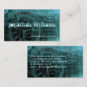 Steampunk Vintage Berufliche Visitenkarten Visitenkarte (Vorne/Hinten)