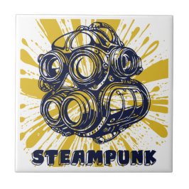 Steampunk Vintage Kunst - Dekorative Fliesen