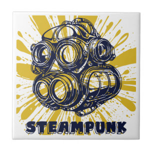 Steampunk Vintage Kunst - Dekorative Fliesen