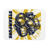 Steampunk-Vintage-Kunst - Flexibler Fotomagnet Magnet (Horizontal)