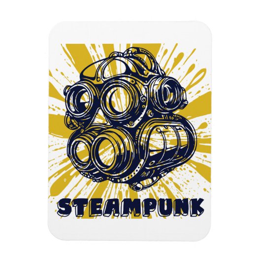 Steampunk-Vintage-Kunst - Flexibler Fotomagnet Magnet (Vertikal)