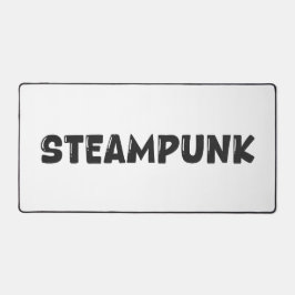 Steampunk-Vintage-Kunst – Typografie-Schreibtischu Schreibtischunterlage