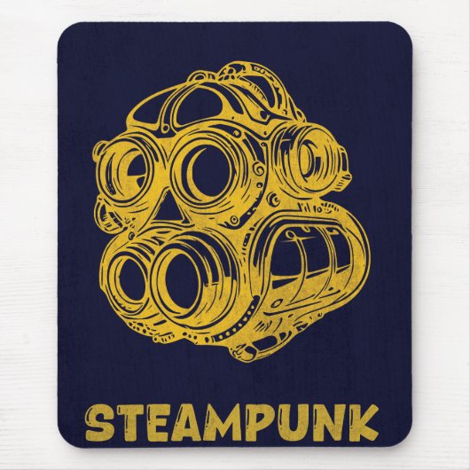Steampunk Vintage Kunst – Vertikales Mauspad (Vorne)