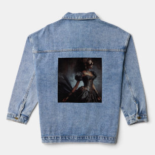 Steampunk Vintage Lady im viktorianischen Stil Sch Jeansjacke