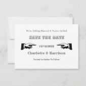 Steampunk-Vintage mechanische Geber Save the Date (Vorderseite)