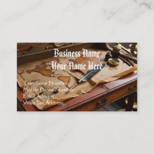 Steampunk Vintage Old World Karte Thema