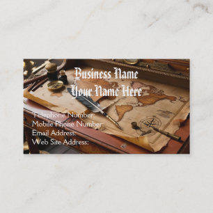 Steampunk Vintage Old World Karte Thema