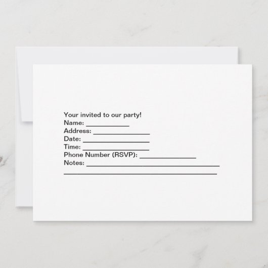 Steampunk Vintage Party Einladung (Rückseite)