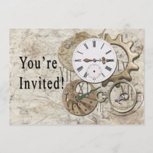 Steampunk-Vintage-Party-Einladung Einladung