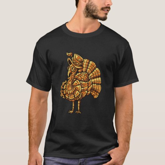 Steampunk vintage peacock bird T-Shirt (Vorderseite)