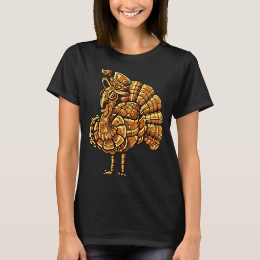 Steampunk vintage peacock bird T-Shirt (Vorderseite)