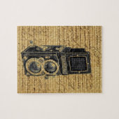 steampunk-Vintage Skripte begraben antike Kamera Puzzle (Horizontal)