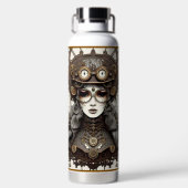 "Steampunk Vintage" Trinkflasche (Rückseite)