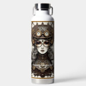 "Steampunk Vintage" Trinkflasche (Vorderseite)