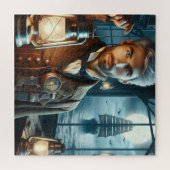 Steampunk-Vintage-Victorian-Leuchtturmwärter Puzzle (Horizontal)