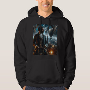 Steampunk Vintage Victorian Weltraum Kapitän Hoodie