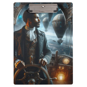 Steampunk Vintage Victorian Weltraum Kapitän Klemmbrett