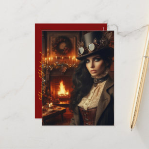 Steampunk Vintage-Victorianische Dame Weihnachten