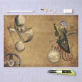 Steampunk Vintage Viktorianische Decoupage Gears Seidenpapier (Handwerk)