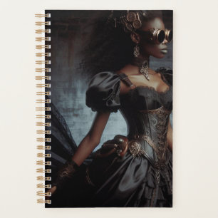 Steampunk Vintage Viktorianische Lady Black Raven Planer