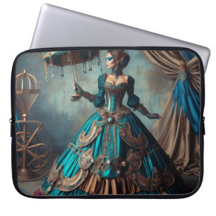 Steampunk Vintage Viktorianische Lady Circus Perfo Laptopschutzhülle