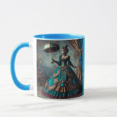 Steampunk Vintage Viktorianische Lady Circus Perfo Tasse (Links)