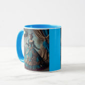 Steampunk Vintage Viktorianische Lady Circus Perfo Tasse (Vorderseite Links)
