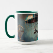 Steampunk Vintage Viktorianische Lady Circus Perfo Tasse (Links)