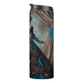 Steampunk Vintage Viktorianische Lady Circus Perfo Thermosbecher (Nach rechts gedreht)