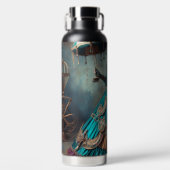Steampunk Vintage Viktorianische Lady Circus Perfo Trinkflasche (Vorderseite)