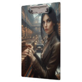 Steampunk Vintage Viktorianische Lady Librarian Klemmbrett (Links)
