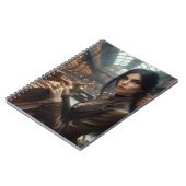 Steampunk Vintage Viktorianische Lady Librarian Notizblock (Linke Seite)