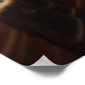 Steampunk Vintage Viktorianische Lady Librarian Poster (Ecke)