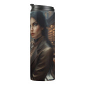 Steampunk Vintage Viktorianische Lady Librarian Thermosbecher (Nach rechts gedreht)
