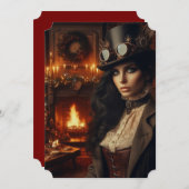 Steampunk Vintage Viktorianische Lady Weihnachten  (Vorne/Hinten)