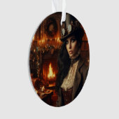 Steampunk Vintage Viktorianische Lady Weihnachten  Ornament (Vorderseite)