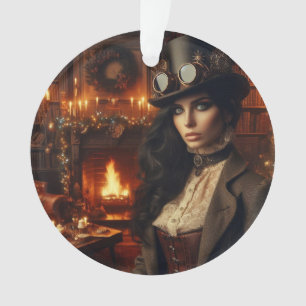 Steampunk Vintage Viktorianische Lady Weihnachten Ornament