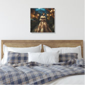 Steampunk Vintage Viktorianische Mondlicht Lady Leinwanddruck (Insitu (Schlafzimmer))