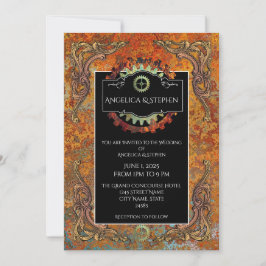 Steampunk Vintage Wedding Personalisiert Einladung