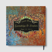 Steampunk Vintage Wedding Personalisiert Gästebuch (Rückseite)