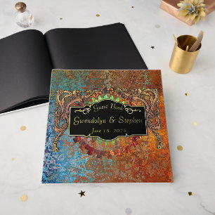 Steampunk Vintage Wedding Personalisiert Gästebuch