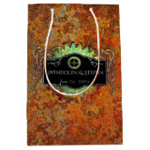 Steampunk Vintage Wedding Personalisiert Mittlere Geschenktüte (Vorderseite)