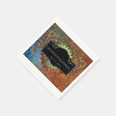 Steampunk Vintage Wedding Personalisiert Serviette (Ecke)