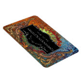 Steampunk Vintage Wedding "Save the Date" Magnet (Rechte Seite)