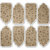 Steampunk Vintage Weihnachten Rustic Kraft Gift Ta Aufkleber (Vorderseite)