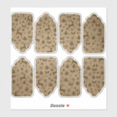 Steampunk Vintage Weihnachten Rustic Kraft Gift Ta Aufkleber (Blatt)