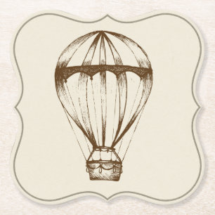 Steampunk Vintager Heißluft-Ballon Untersetzer